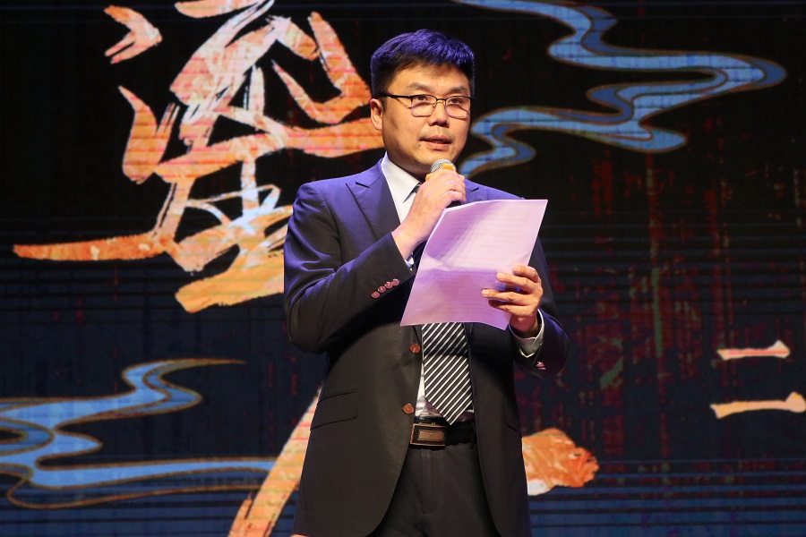 北京外國語大學黨委常委、副校長趙剛在活動現場講話。主辦方供圖