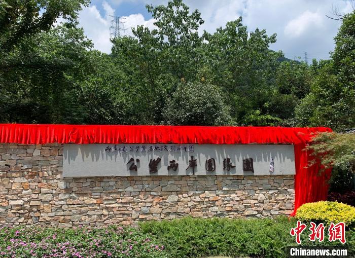 “公望兩岸圓緣園”開園?！」溻?攝