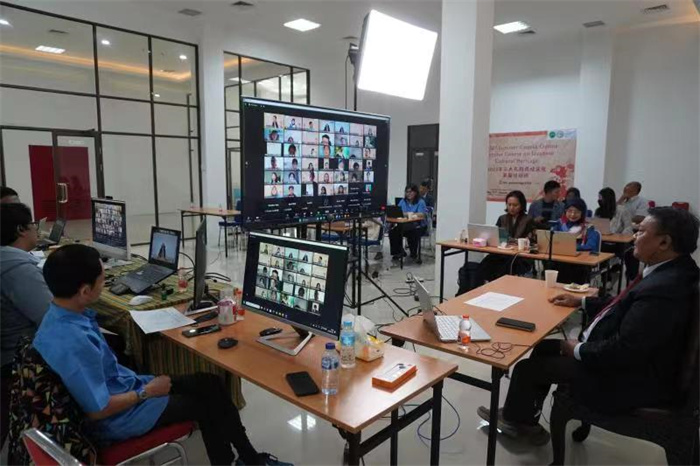 活動現(xiàn)場。供圖：印尼三一一大學(xué)孔子學(xué)院