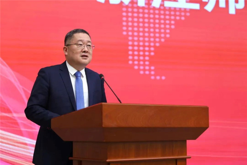 浙江師范大學(xué)黨委書記鄭孟狀致辭。主辦方供圖