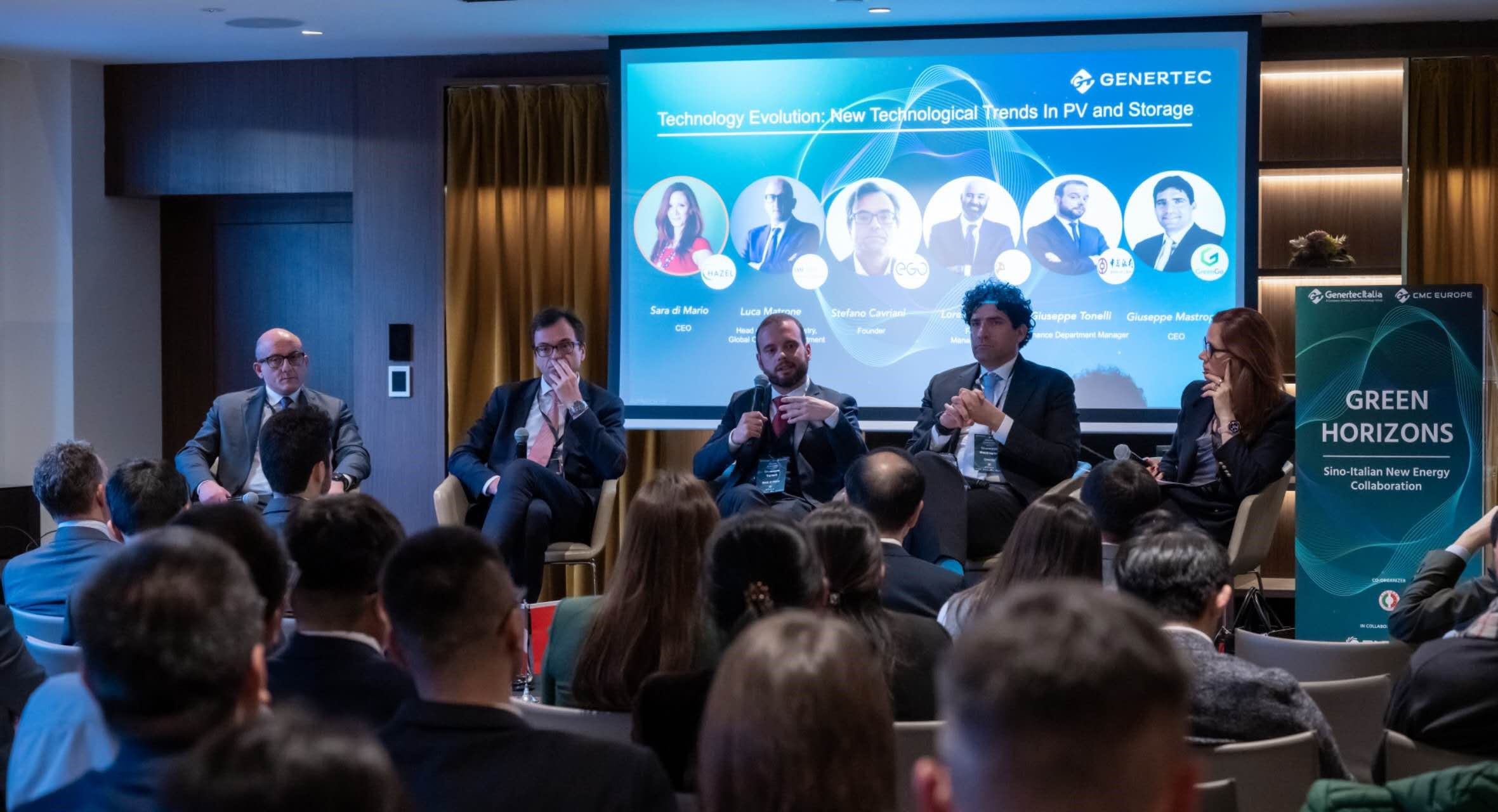 意大利企業(yè)負責人及行業(yè)專家介紹新能源領(lǐng)域發(fā)展經(jīng)驗。主辦方供圖