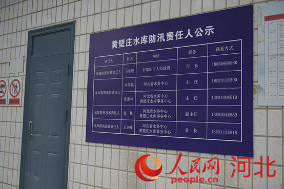 防汛責(zé)任人公示牌。人民網(wǎng)祝龍超攝
