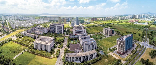 航拍產(chǎn)業(yè)園區(qū)一角。無錫高新區(qū)管委會供圖