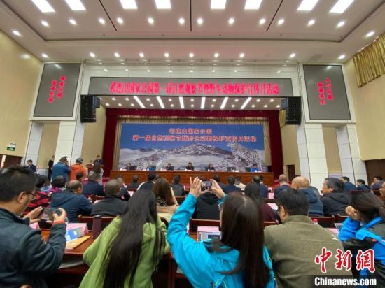 圖為祁連山國家公園第一屆自然觀察節(jié)開幕式現(xiàn)場?！±罱瓕帯z 　　