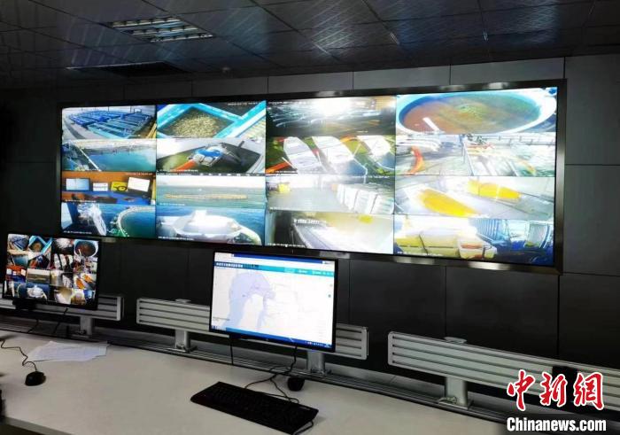資料圖為生產(chǎn)平臺(tái)實(shí)時(shí)監(jiān)控視頻實(shí)現(xiàn)高速率、低時(shí)延回傳?！∏嗪Ｒ苿?dòng)海南分公司供圖