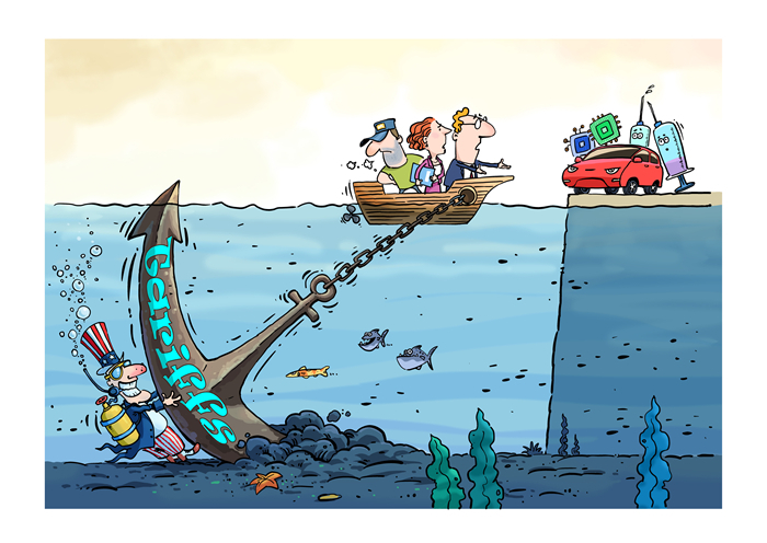 漫畫(huà)作者：馬宏亮（人民網(wǎng)版權(quán)圖片，未經(jīng)授權(quán)請(qǐng)勿轉(zhuǎn)載。）