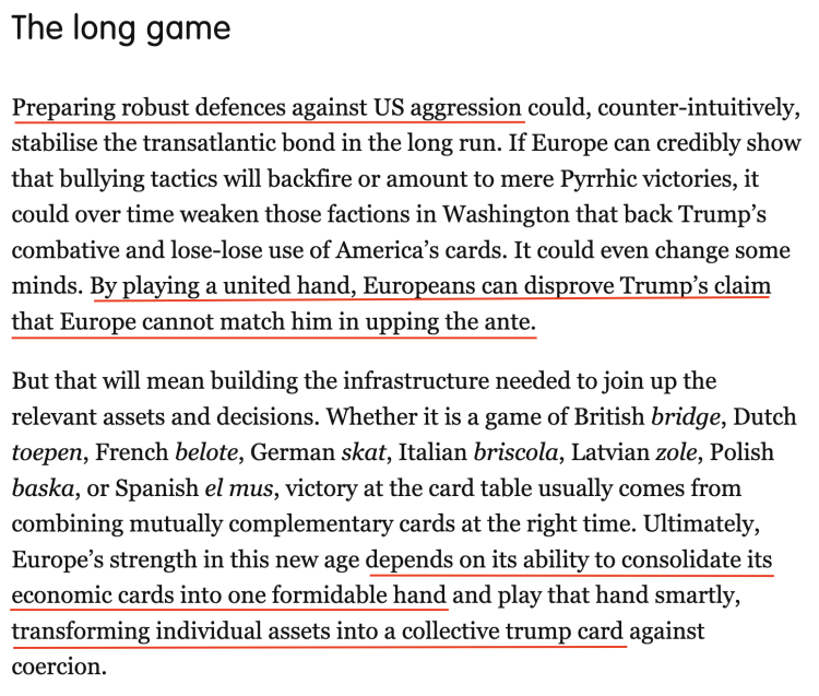 深觀察丨“只要團(tuán)結(jié)，歐盟反制美國的王牌很多”