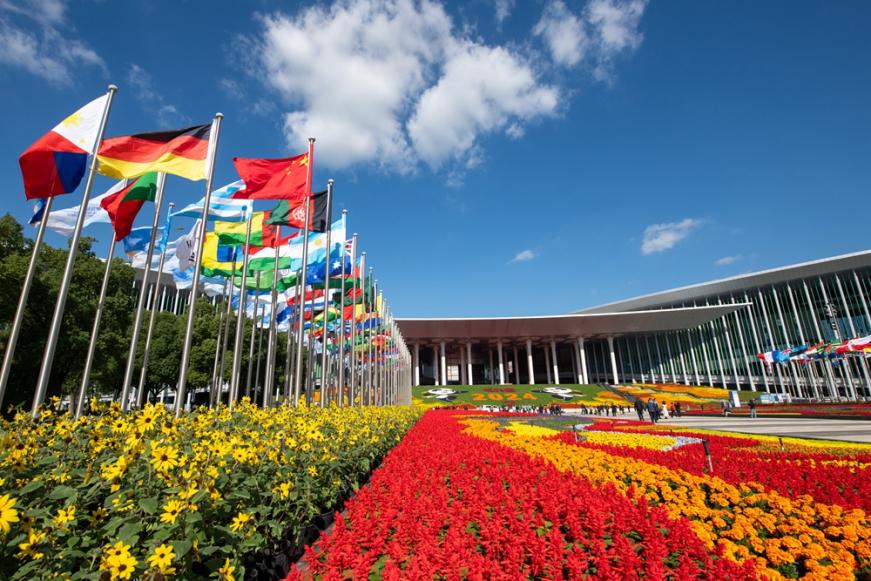 第七屆中國國際進(jìn)口博覽會會場。人民網(wǎng)記者 翁奇羽攝