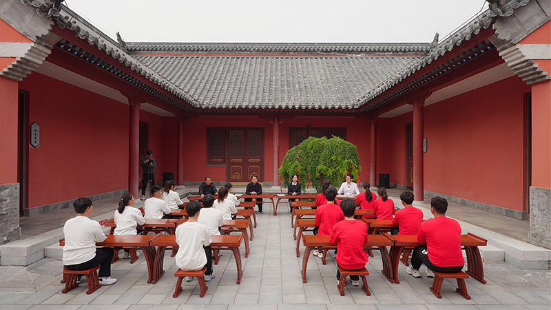 “一塊豆腐話(huà)清廉”思政課。滁州市委網(wǎng)信辦供圖