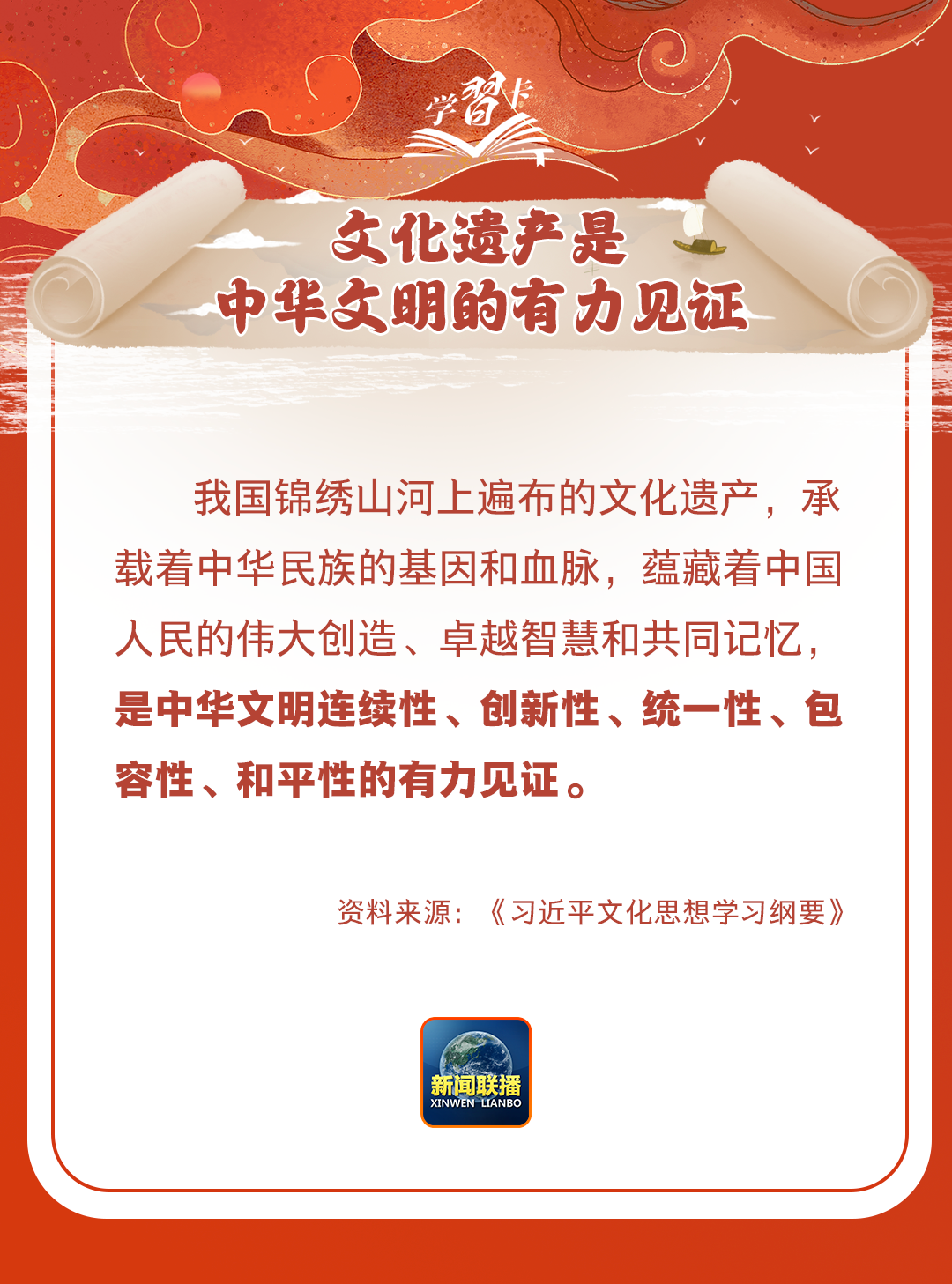 學(xué)習(xí)卡丨守護好中華民族的文化瑰寶！