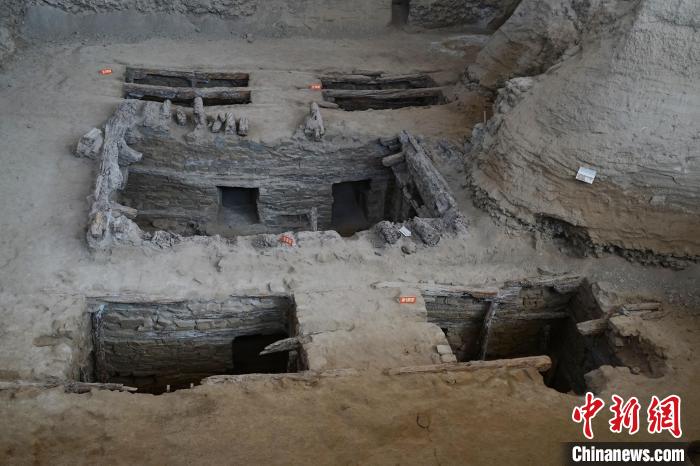 圖為2018血渭一號墓。　馬銘言 攝