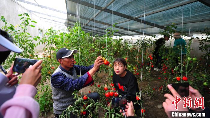 圖為群培(左)為青年職工進行技術指導?！垈?攝