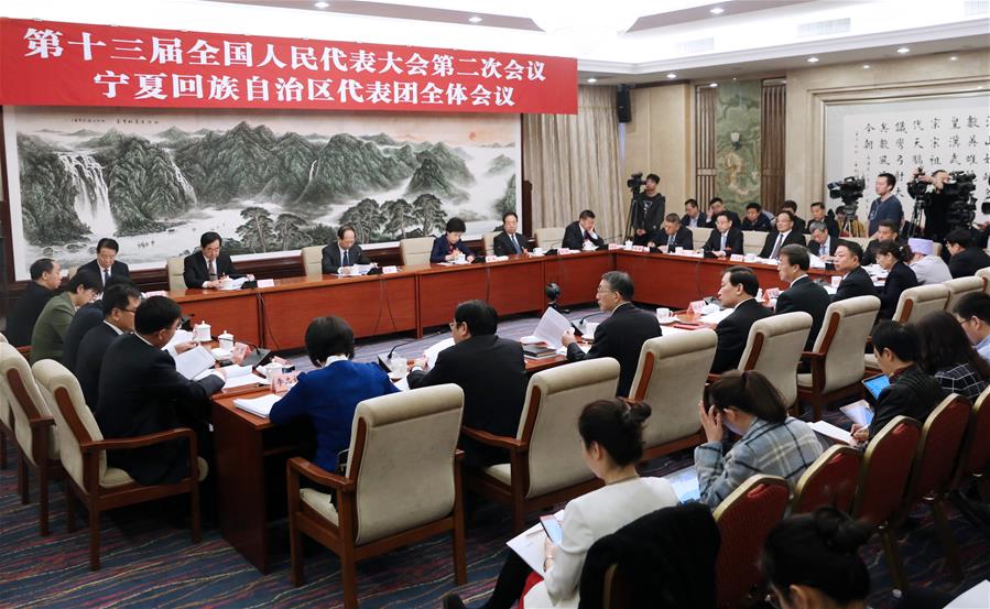 （兩會）（2）寧夏代表團(tuán)全體會議向媒體開放