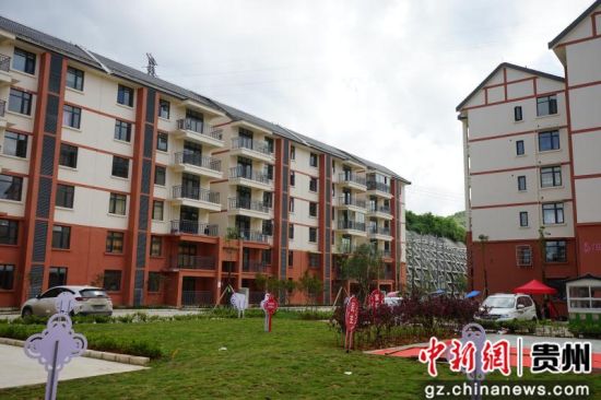 清鎮(zhèn)市2018年易地扶貧搬遷安置點一角。