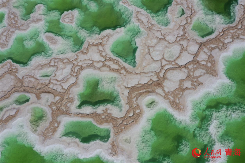 “鹽灘碧水”翡翠湖。人民網(wǎng) 況玉攝